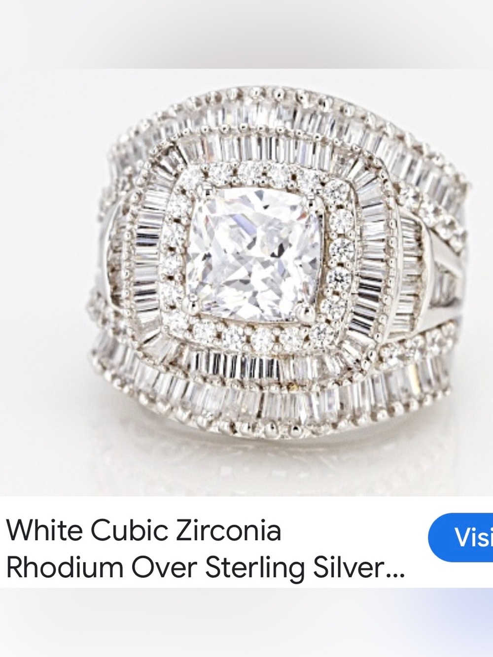 Bella Luce brand. The specific model is a 9.60ctw white CZ diamond STERLING 925